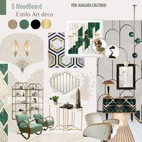 Moodboard Curso Design de Interiores EBAC - Exercício do Módulo 2. Estilo Art Deco. Idéias de ambiente com inspiração na Decoração Atr Deco. #designerdeinteriores #designdeinteriores #moodboard #moodboardambientes #artdeco #decoraçãoartdeco #cubismo #Ebac #moodboardebac