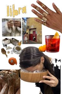 Moodboard~good routines, gold jewelry, white fur and blood oranges 