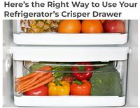 ADJUST the HUMIDITY SLIDERS. The crisper drawer extends the life of fruits & vegetables by controlling the airflow around them via the vents. Most crisper drawers have adjustable humidity vents, allowing you to CLOSE OFF AIRFLOW (creating MORE HUMIDITY) or open it up (creating a low-humidity environment). The best way to manage your crisper environment is by creating one high- and one low-humidity crisper drawer.