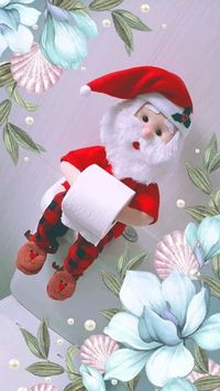 Boneco papai noel enfeite natal porta papel | Elo7