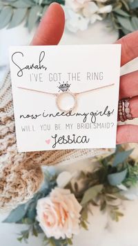 Bridesmaid necklace! Bridesmaid proposal! Will you be my bridesmaid? Bridesmaid box! Maid of honor