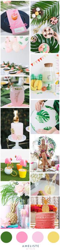 Mood Board Ameliste Tropical Party // Tropical Baby Shower //