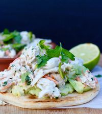 Arepa with Crab Salad and Avocado - My Colombian Recipes