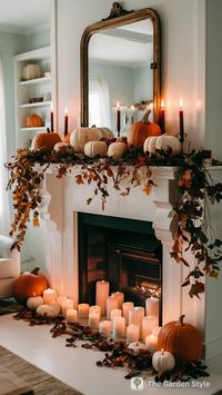 Decorating Ideas for Fall Mantels for a Cozy Home - The Garden Style