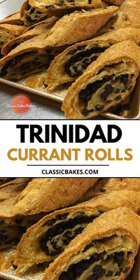 Trinidad Currant Rolls | Homemade Recipe. The texture is a mixture of the crunchy outer crust with the soft chewing inner layers and fruity bursts of currants. The flavors are just as layered as the pastry with sugar, butter, currants and spices coming together in a symphony for your taste buds. For all these reasons, this recipe is a must have for any sweet pastry lover and home baker.