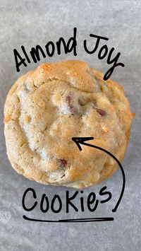 These delicious almond joy cookies are the perfect treat for the whole family! Almond joy cookies are so easy to make and come out perfectly every time. Try baking up some of these amazing cookies for dessert this weekend! #desserts #recipes #cookies #chocolate #almondjoy