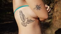 Galah and bee tattoo