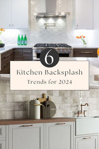 Kitchen backsplash patterns that are in demand right now include 3D geometric patterns and the vertical stack tile pattern for subway tiles. Other trending subway tile backsplash patterns include double herringbone and basketweave. We're also seeing a lot of tiled kitchen backsplashes that feature terracotta or ceramic 4x4, 5x5, and 6x6 tiles in an offset square tile pattern...