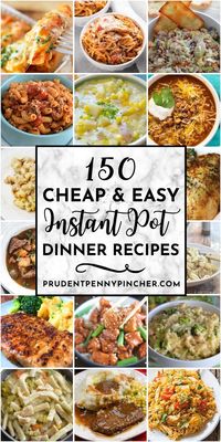 Make dinner a breeze on a budget with these cheap and easy instant pot recipes. There are delicious dinner recipes for chicken, pork, beef, hearty soups and much more.#instantpot #instantpotrecipes #dinner #dinnerrecipes #easydinner #onepot #pressurecooker #recipes