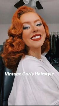 We can never get enough of these vintage pinup curls. Tap to shop this look for yourself!  📹 (TikTok): alexisfrazzz