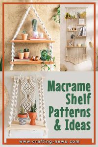 Are you looking for a way to add extra storage space to your home? Shelving units can be big and bulky and unattractive. Instead of bringing in more space hogging furniture, hand up a macrame shelf. They are space saving and attractive.