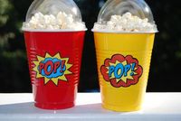 Add these stickers to your popcorn cups and make them really POP!!! You can choose between PC, DB, GV1, GV2 color scheme. Color scheme options shown on last 2 photos ** The stickers measure about 2.875 wide by 2.125 high. Again, this listing is for the STICKERS ONLY. ** POP STICKERS: 1. PC: You