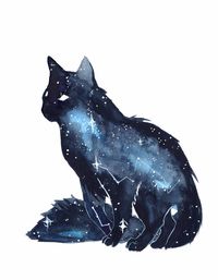 Galaxy Cat by ThreeLeaves on DeviantArt