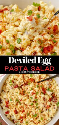 Creamy Deviled Egg Pasta Salad