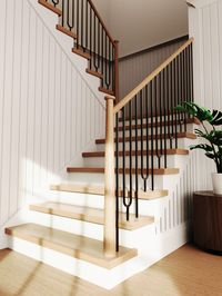 Modern Wood Newel Posts