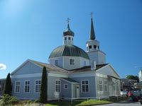 St. Michael's Russian Orthodox Church, Sitka, Alaska. Sitka was the Russian capitol of Alaska.