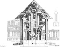 Haxadredon, by Paolo Soleri;beehive of human activity mini-city structure. Creating structures to hold multiple things provide convenience to users.