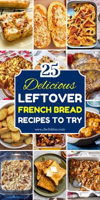 Don’t let leftover French bread go to waste! With these 25+ creative recipes, you can turn day-old bread into delicious dishes, from savory casseroles to sweet desserts. Whether you’re in the mood for a hearty breakfast, a comforting dinner, or a quick snack, these recipes will help you make the most of every slice.