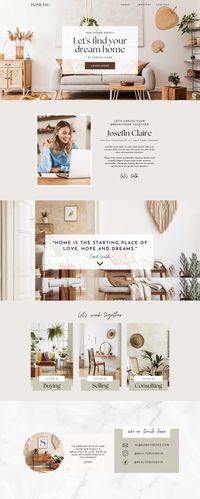 The Canva website template for realtors is designed to provide a warm and inviting online presence for real estate agents. The template is incredibly user-friendly, making it easy to create a professional-looking website without any design skills or experience.