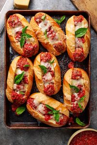 Easy Italian Meatball Sub Sandwiches - Baker by Nature