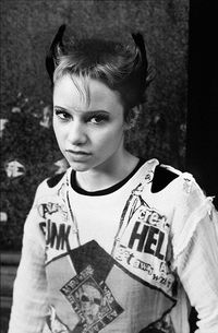 Punk girl in Soho, 1977. Photograph: Derek Ridgers