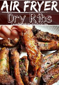 These Pork Ribs are a family favorite in our house. And making them in the Air Fryer is our favorite way to have them!  This dry rub recipes is easy to make and is 100% keto.  #keto #dryrub #ribs #pork #airfryer