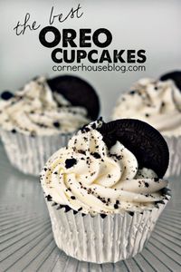 The best EVER Oreo Cupcakes.