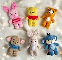 CROCHET PLUSHIES | В‘ЯЗАНІ ІГРАШКИ 💛💙 | 6in1 LOW-SEW CROCHET PATTERN “WINNIE-THE-POOH AND FRIENDS” Details of crochet pattern: 🧸38 pages of text description 🧸38 photos of the… | Instagram