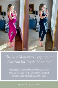 Elevate Your Pregnancy Style with Amazon's Top Maternity Leggings! Whether it's warm or cold weather, these leggings provide comfort and versatility for every stage of pregnancy. Explore my curated list of must-have leggings that you'll love to wear beyond maternity. #PregnancyEssentials #MaternityWear #LeggingsForDays3.5