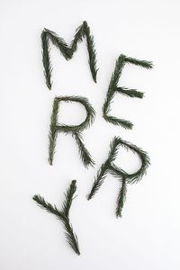 DIY Merry Pine Garland