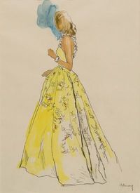 Carven P/E 1948. Illustration de Bernard Blossac.