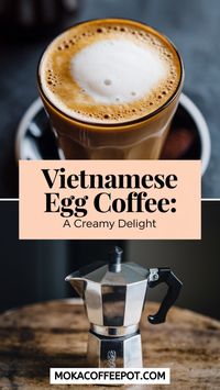 Dive into the creamy delight of Vietnamese Egg Coffee. This luscious beverage combines frothy egg custard with strong coffee, making it a sweet, dessert-like indulgence in every sip.