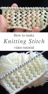 Sweater Knitting Stitch | Crochet & Knit by Beja - Free Patterns, Videos + How To