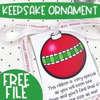 This simple keepsake Christmas ornament is so easy for kids to make. Parents love looking back over the years to see how much their child has grown.