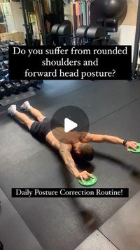 Kai Wilson Hill on Instagram: "Posture Correction Daily Routine!   Upper Crossed Syndrome(rounded shoulders/forward head) posture is incredibly common today with a majority of our occupations residing at desks or on our phones.   It is important to address this imbalance and strengthen the posterior muscles to create balance and stability in the body. If left untreated or ignored this issue can become very detrimental to your health in later years and drastically increase your risk for injuries.   I highly advise you to add a posture routine such as this one to to it daily regimen. This could possibly be the most important part of your exercise routine as having a strong and solid foundation is the key factor to build a strong and healthy physique.   10 minutes a day of these exercises cou