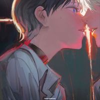 Couple's, boy and boy, anime, art, icon, cute, милая пара, пара, парень и парень, аниме, арт
