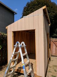 DIY Shed Build, estimated 1 month and it only took 4! - Album on Imgur