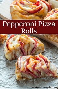 Homemade pizza rolls are the perfect way to enjoy all of your favorite pizza flavors in easy to eat, bite size pieces. Perfect as an appetizer or snack!