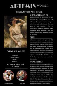 Do you know which is your archetype? #huntress #hunter #artemis #goodess #archetype #personalitytype #personalitytest #femenine #womenswellness #women #selfdevelopment #selfawareness