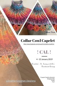 Don't miss out on this first CAL of the new year in the Crochet-A-Long-With-Us! Facebook group. Coupon code for pattern discount, designer help, photo tutorials, prizes and lots of fun guaranteed! #crochetalong #CAL