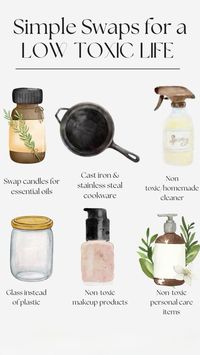 Non toxic living and low toxic homes can be easy to manage with simple swaps! Support your hormone health! Credit to The Modern Homemaker #nontoxicliving #nontoxiclifestyle #repost #allthingshealth #simpleswaps #nontoxic #nontoxicbeauty #nontoxicmakeup #nontoxichralth #nontoxichome #airpurifier #nontoxicproducts