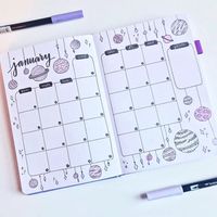 35 Gorgeous Bullet Journal Monthly Spreads You'll Love