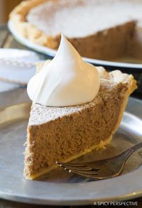 Absolutely the Best Cinnamon Pie Recipe! Perfect creamy cinnamon filling baked into a golden crust. Cinnamon Pie is the perfect dessert for holiday meals.