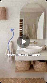 The Bathroom Guide on Instagram: "READ THIS 👇🏼 

Micro Cement Bathrooms 🙌 What You Need to Know…

🚀P.S If you want to learn how to create your own bathroom floor plan drawings like this… you’ll love our FREE step-by-step video tutorial on how to create bathroom floor plan drawings using Microsoft PowerPoint! 

💬 Comment “LAYOUT” to get access now!

✅ Trending: Micro cement is becoming super popular in bathrooms.

✅ Composition: Thin-layered coating of cement, resin, and pigments.

✅ Aesthetic: Provides a modern, sleek look with no joints.

✅ Durability: Highly water-resistant when sealed, scratch and impact-resistant.

✅ Maintenance: Easy to clean due to the absence of grout joints.

Considerations…
👉🏻 Requires skilled, experienced installers to prevent cracking and delamination.
👉