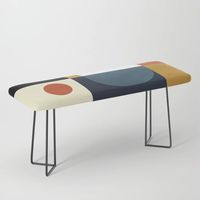 Buy mid century abstract shapes fall winter 4 Bench by Ana Rut Bre Fine Art. Worldwide shipping available at Society6.com. Just one of millions of high quality products available.