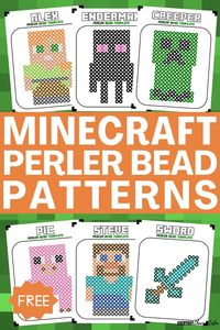 Free Minecraft Perler Bead Patterns For Kids