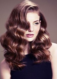 holly wood waves in hair with clips - Google Search