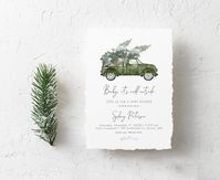 Winter Truck Baby Shower Invite