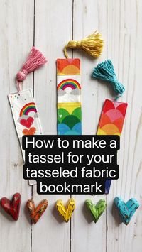 Difficulty: Easy     Supplies   • Fabric bookmark   • Yarn  • Scissors   Tassels make everything more fun!  • Learn how to make your own with this quick video tutorial.