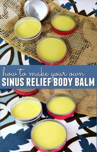 Are you searching for a natural way to clear up your sinus? We'll show you how to make a natural sinus relief body balm that works wonders. It's easy too!